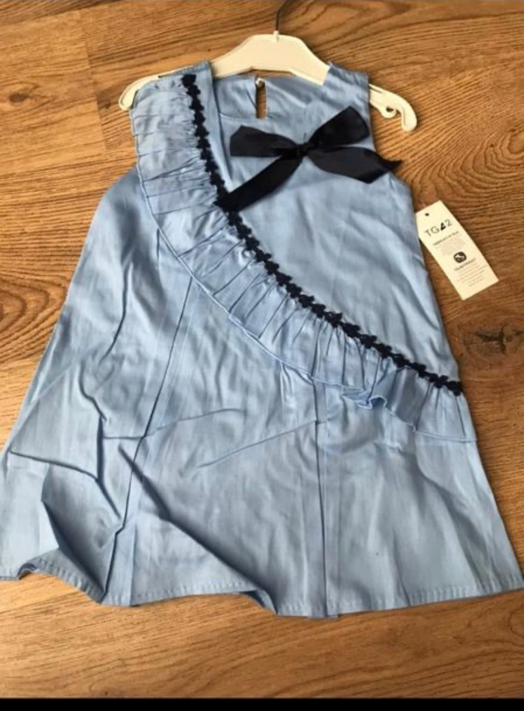 Cora cotton dress - blue