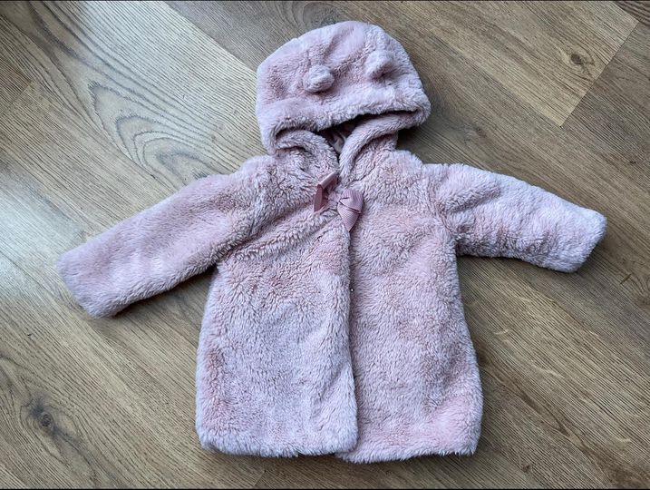 Pink girls coat - 9/12 months