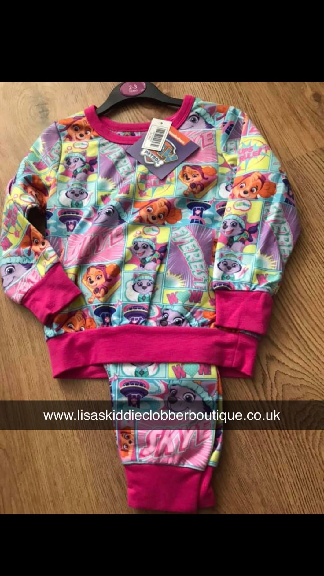 Paw patrol micro fleece pyjamas - 2/3 years