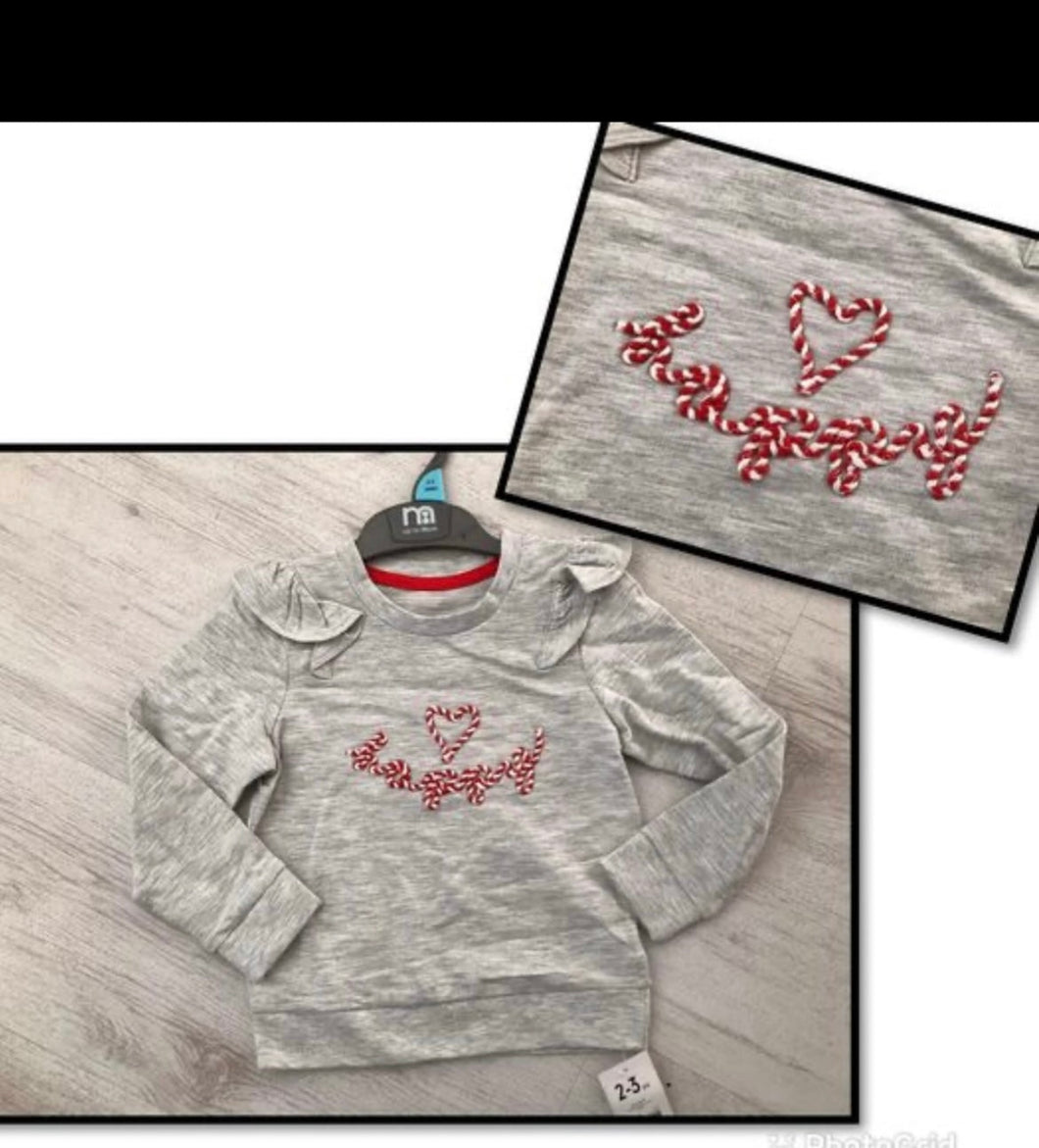 Jumper - design spells ‘happy’