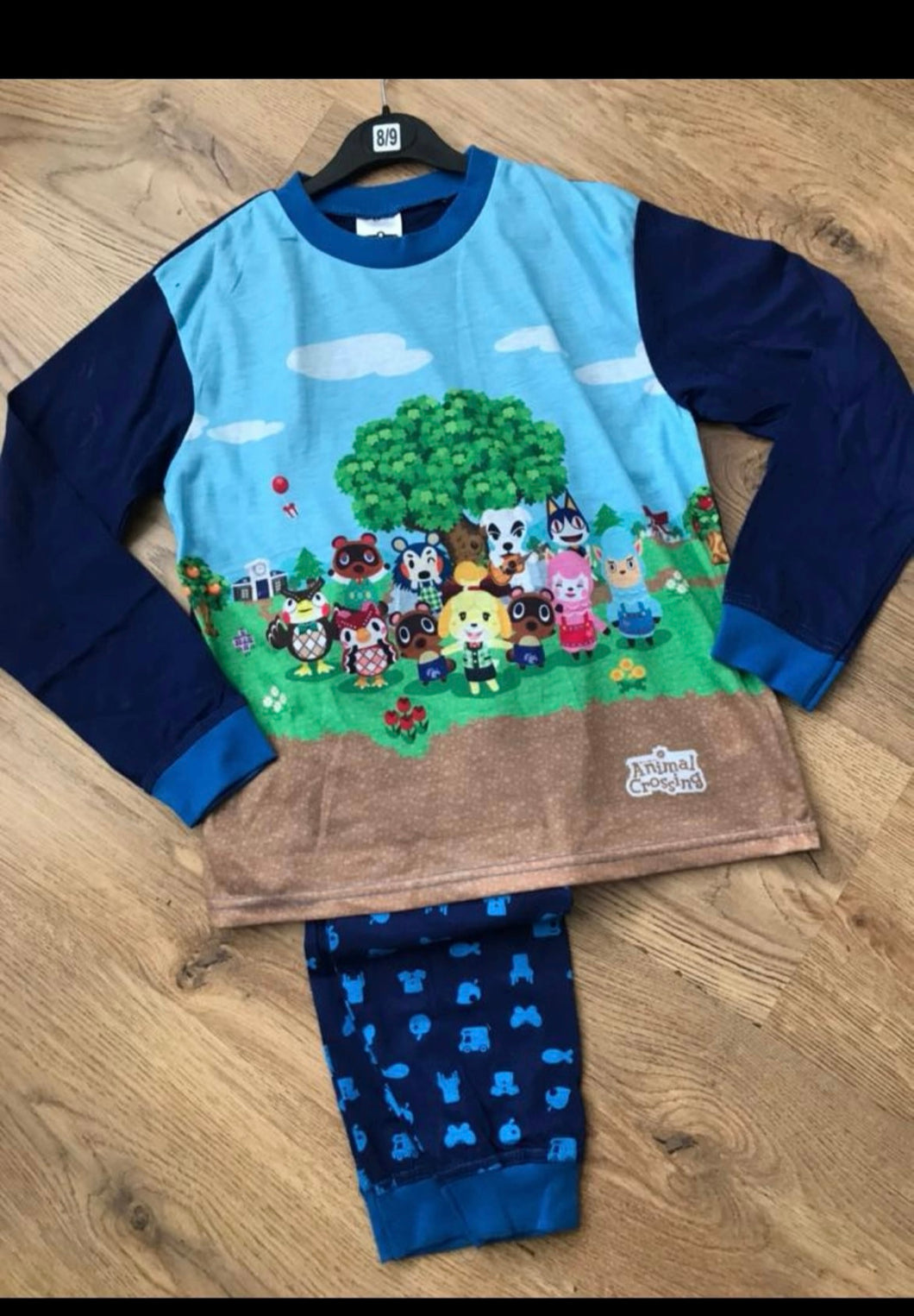 Animal crossing pyjamas - 8/9 years