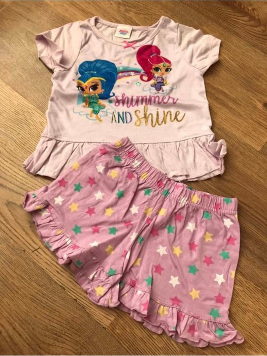 Shimmer and shine short pyjamas - 4/5 years
