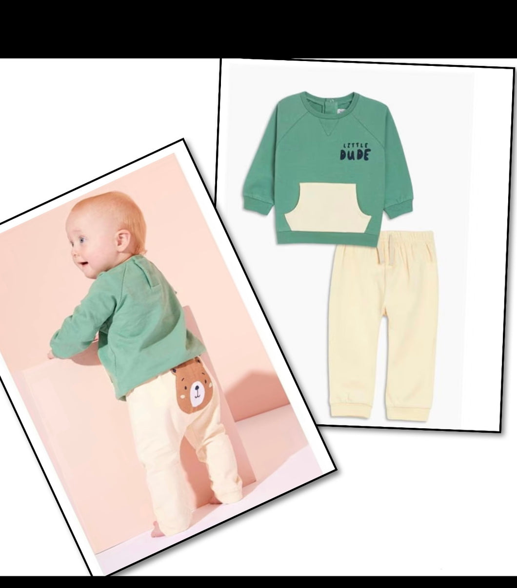 Little dude jogger set