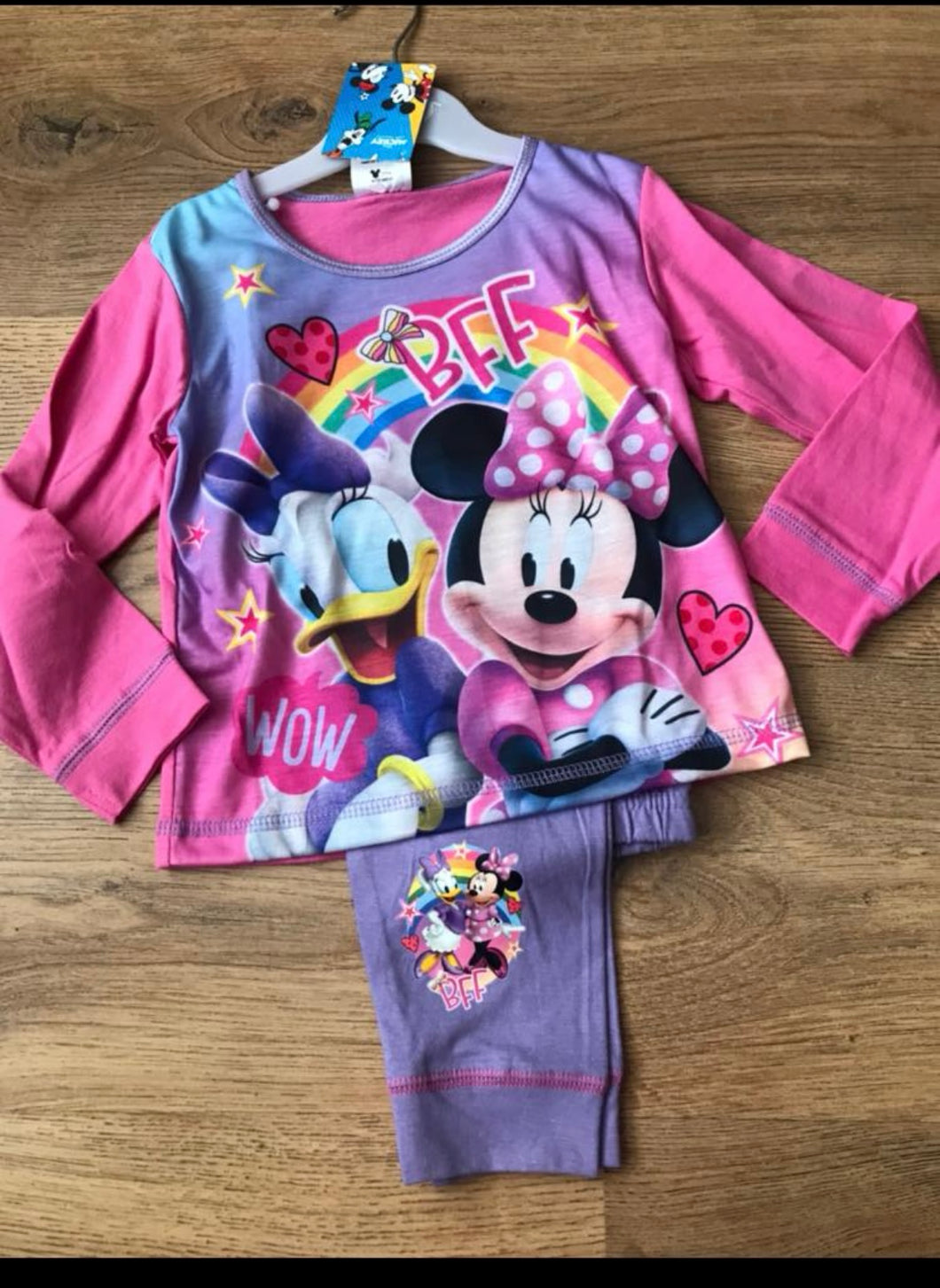 Minnie Mouse and daisy pyjamas - 3/4 years