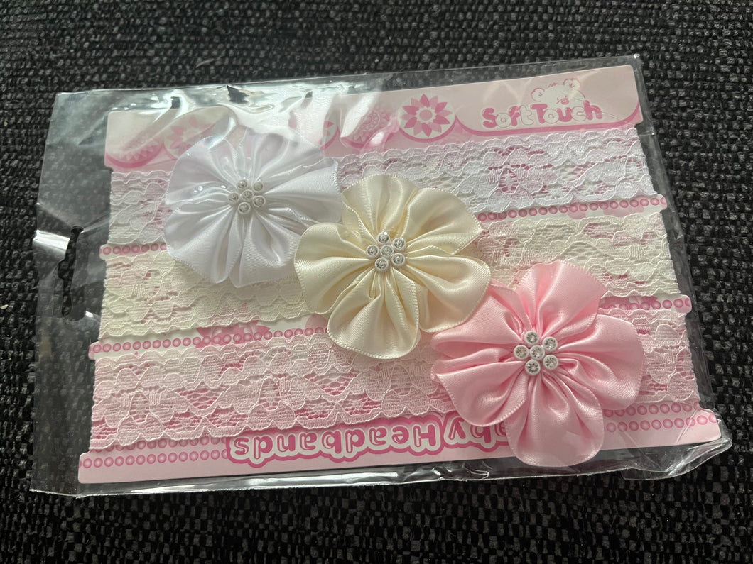 Pack of 3 baby headbands