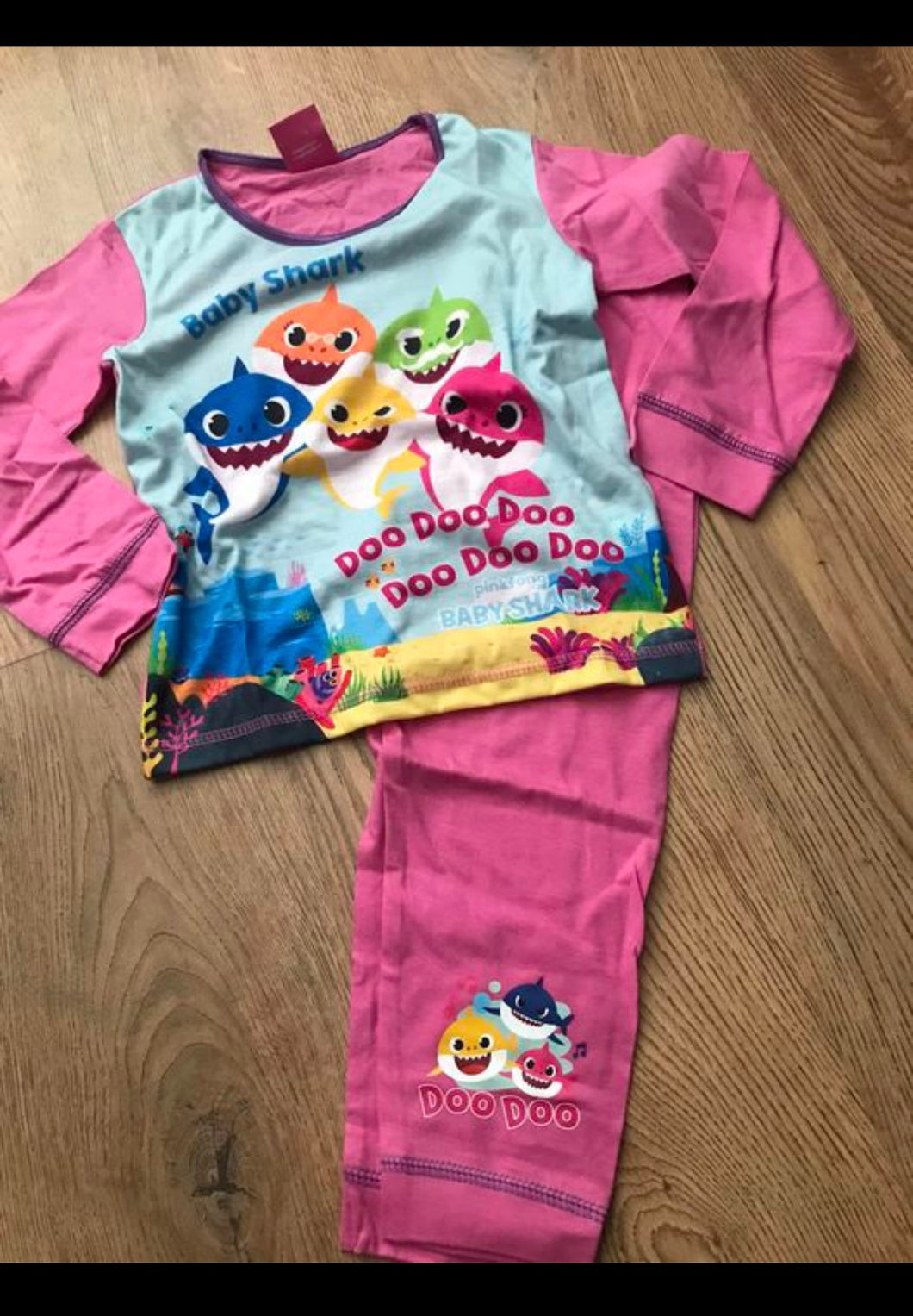 Baby shark pyjamas- 3/4 years