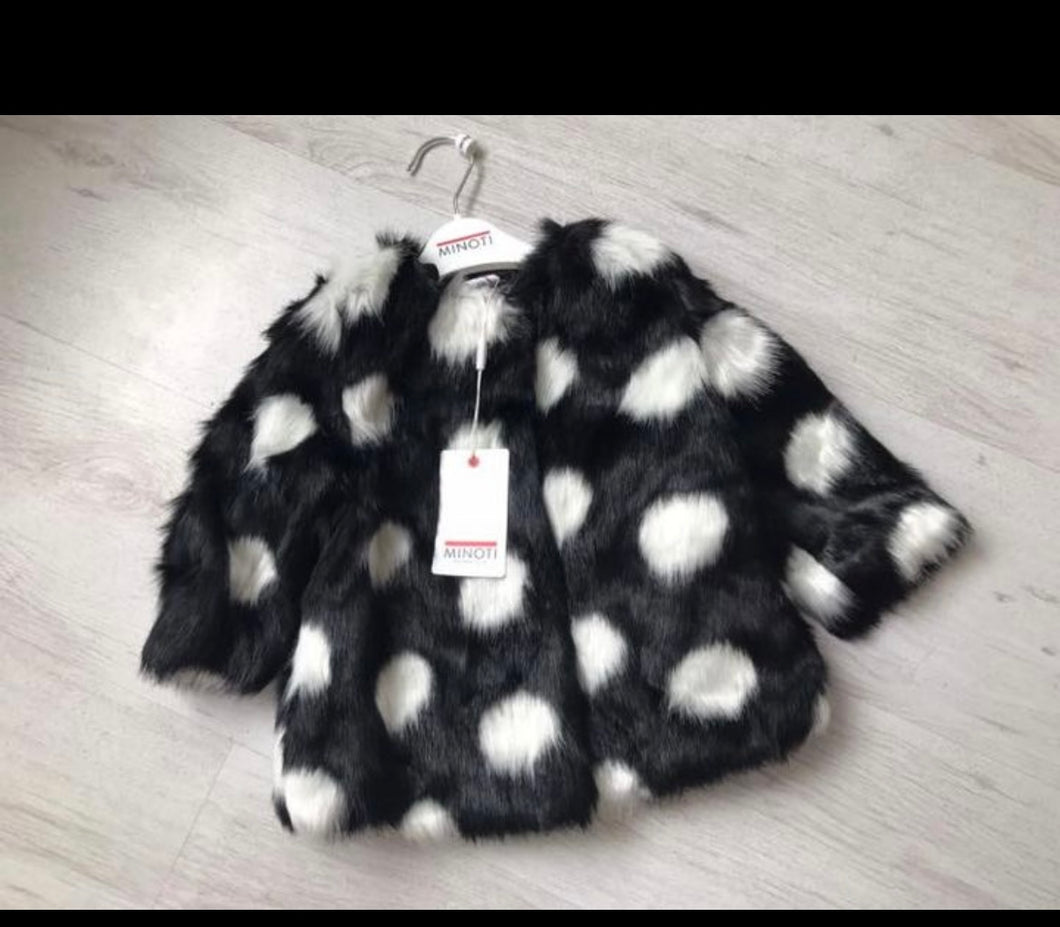 Faux fur jacket - 9/12 months