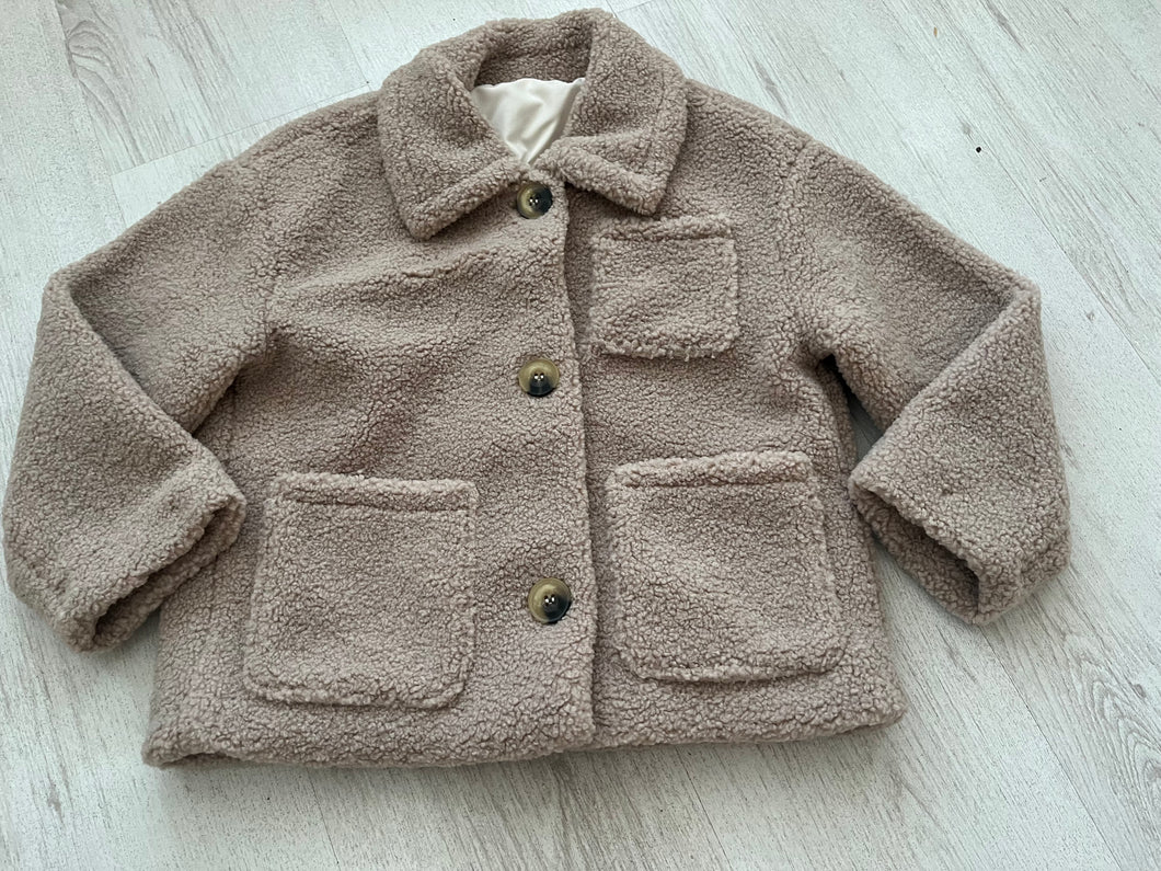 Teddy jacket - this is dusty light pink colour - 4/5 years