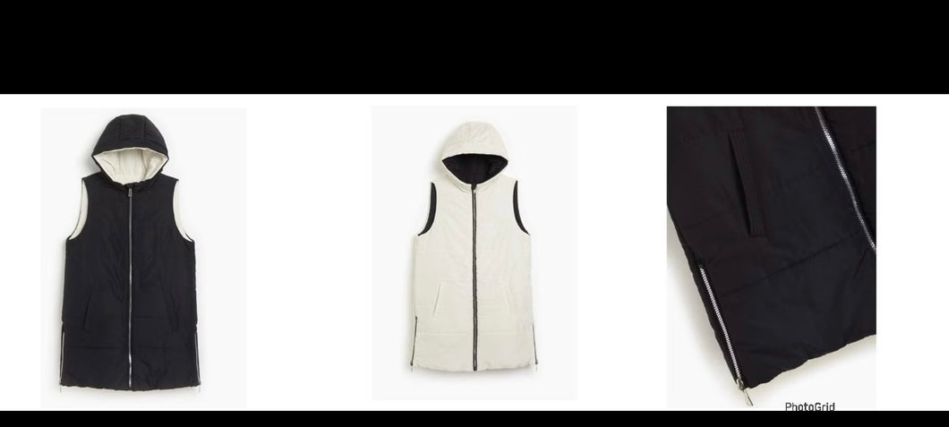 Reversible longline gilet