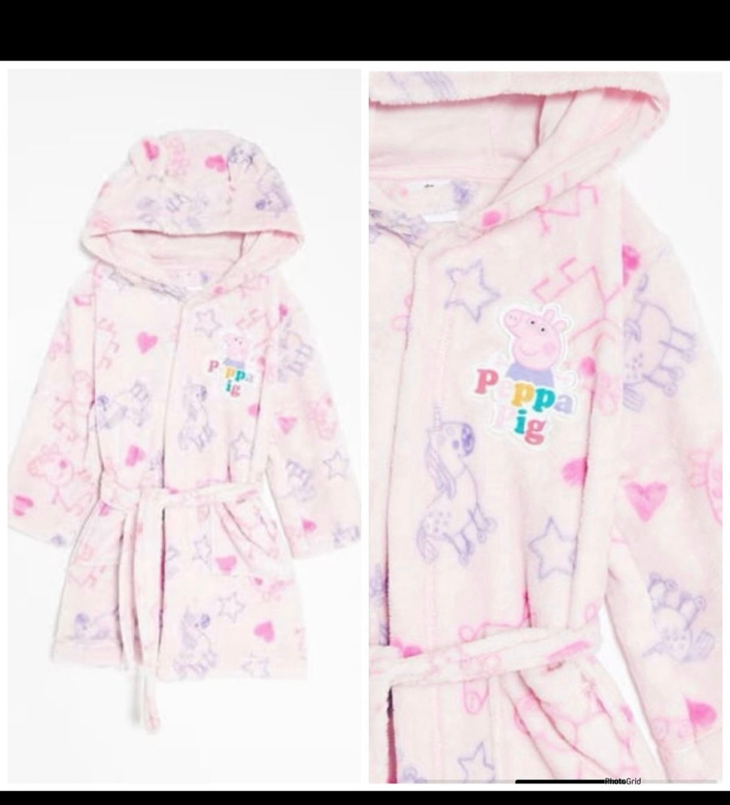 Peppa pig dressing gown