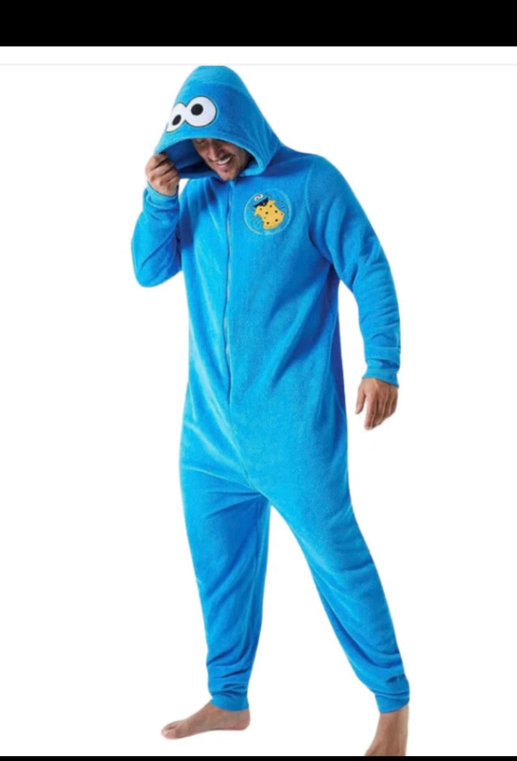 Adults Cookie Monster onesie