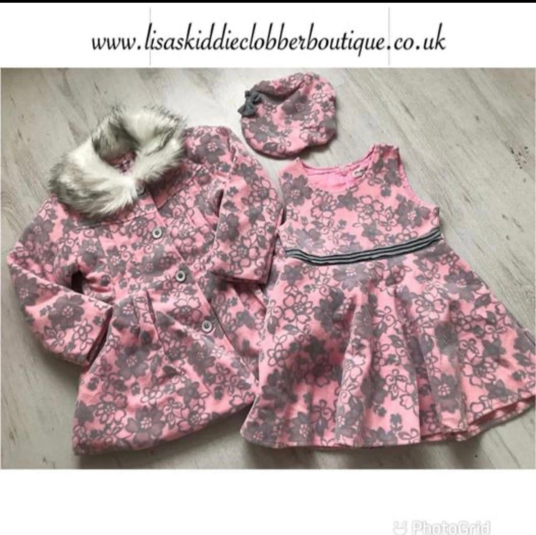 Coat, dress and hat set