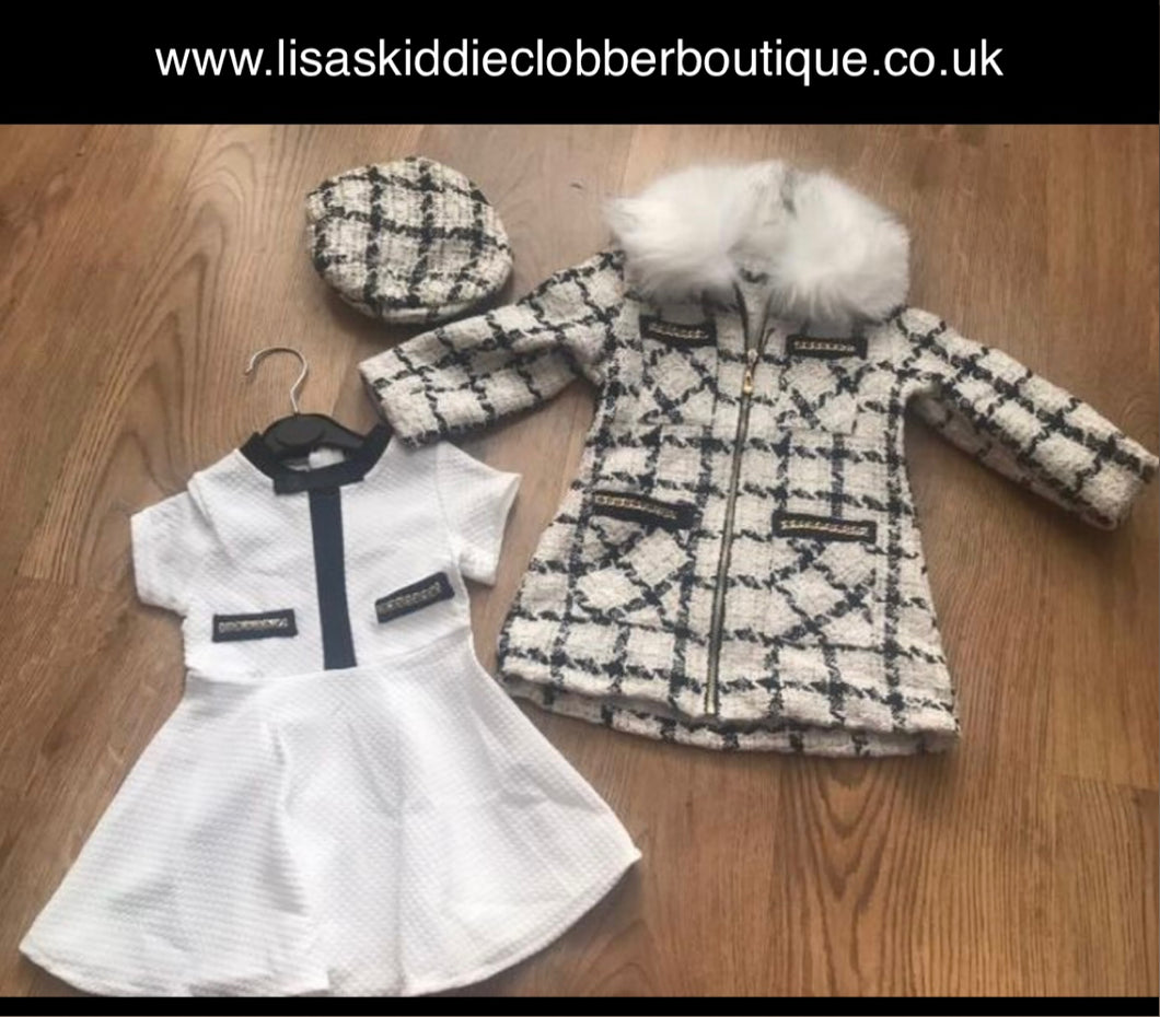 Mary Coat, dress and hat set