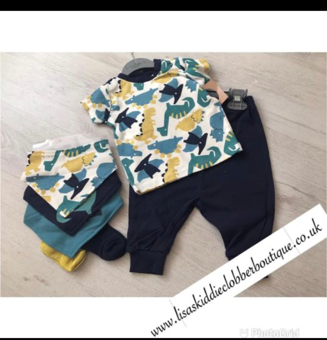 Baby boys dinosaur set - 6/12 months