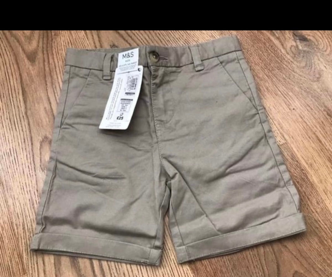 M&S stone chino, with adjustable waist