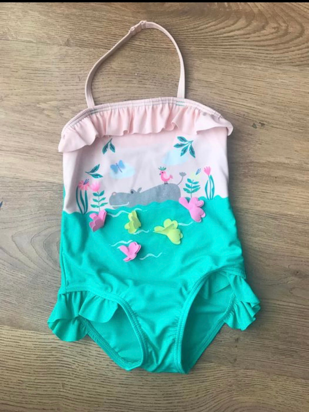 M&S halterneck swimsuit - 2/3 years