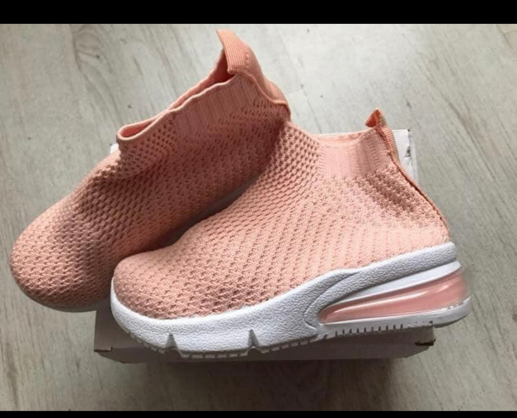 Pull on trainer sock boots