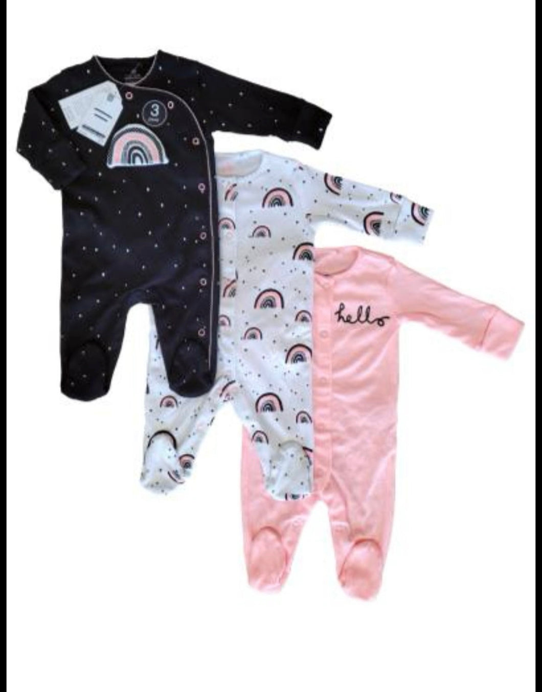 3pk next Sleepsuits