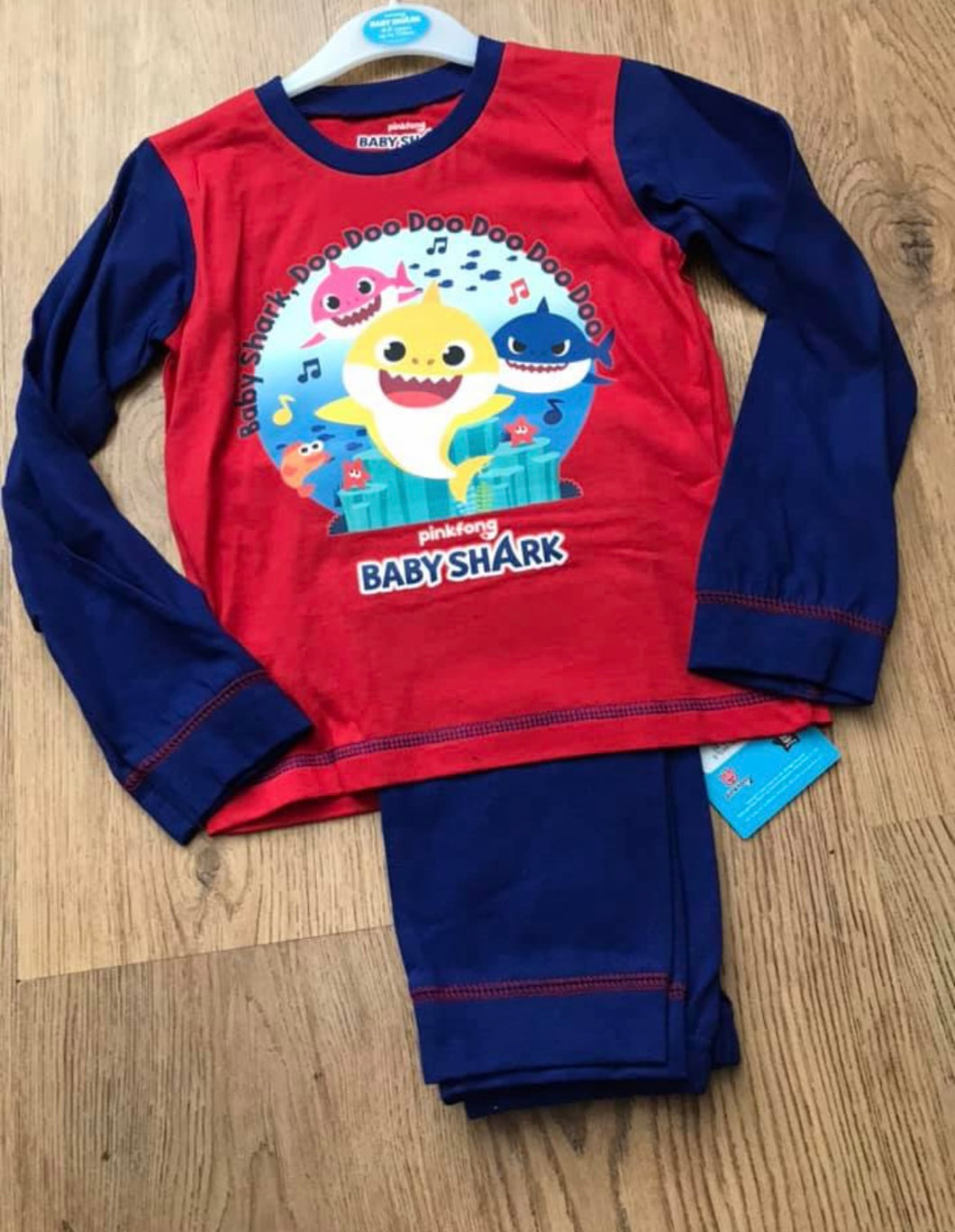 Baby shark pyjamas- 4/5 years