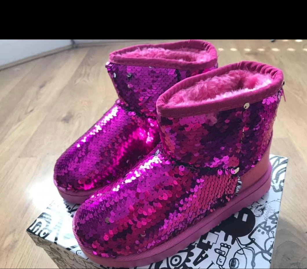 Sequin boots