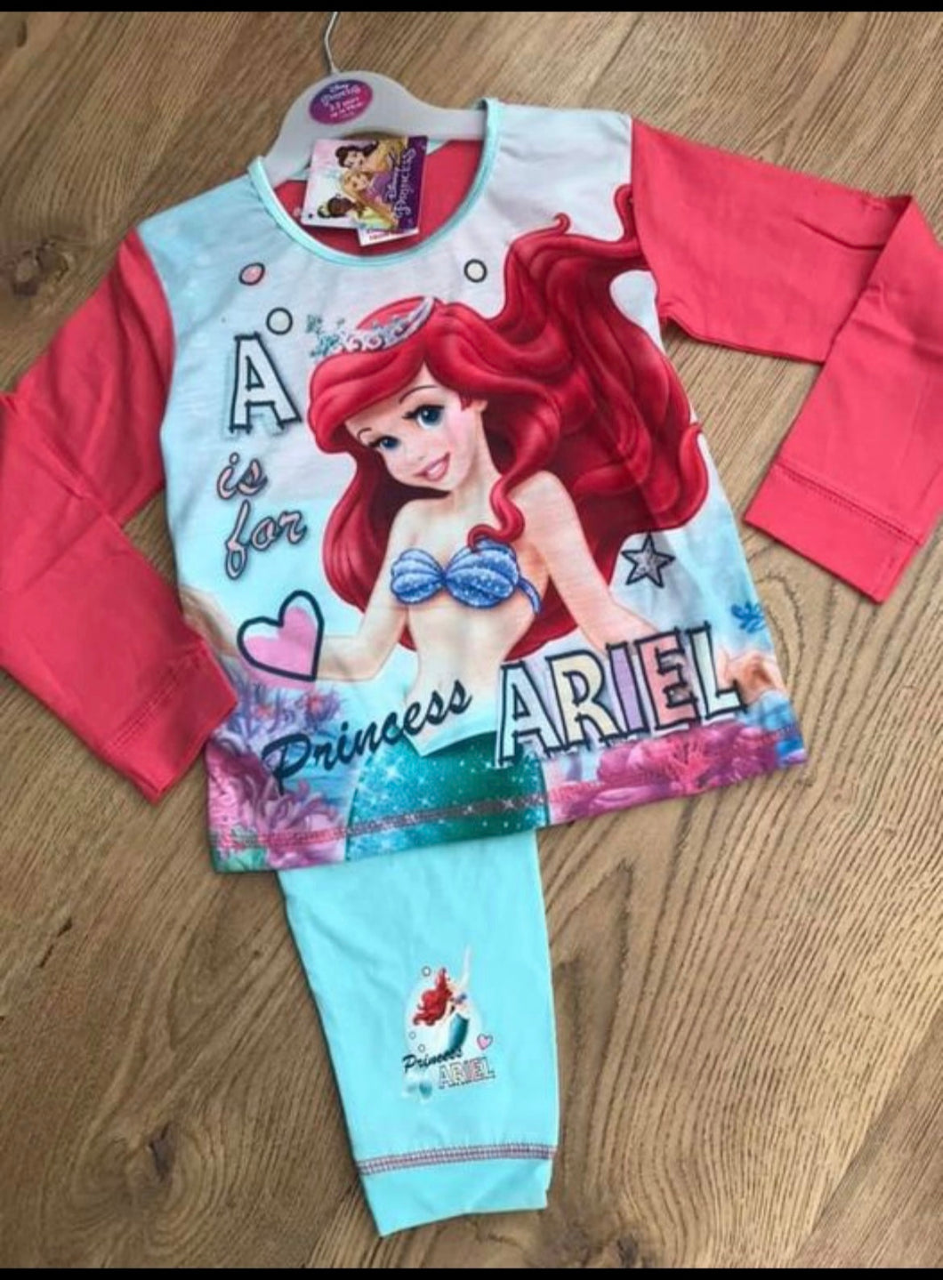 Ariel pyjamas- 2/3 years