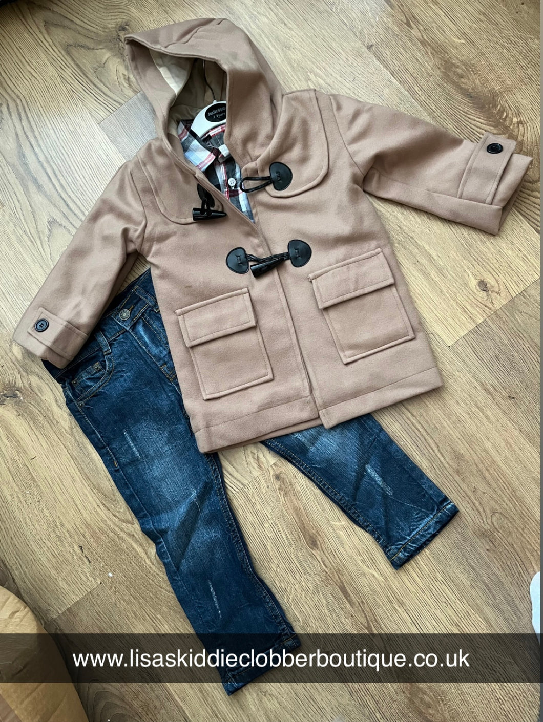 Jacket, shirt and jeans set