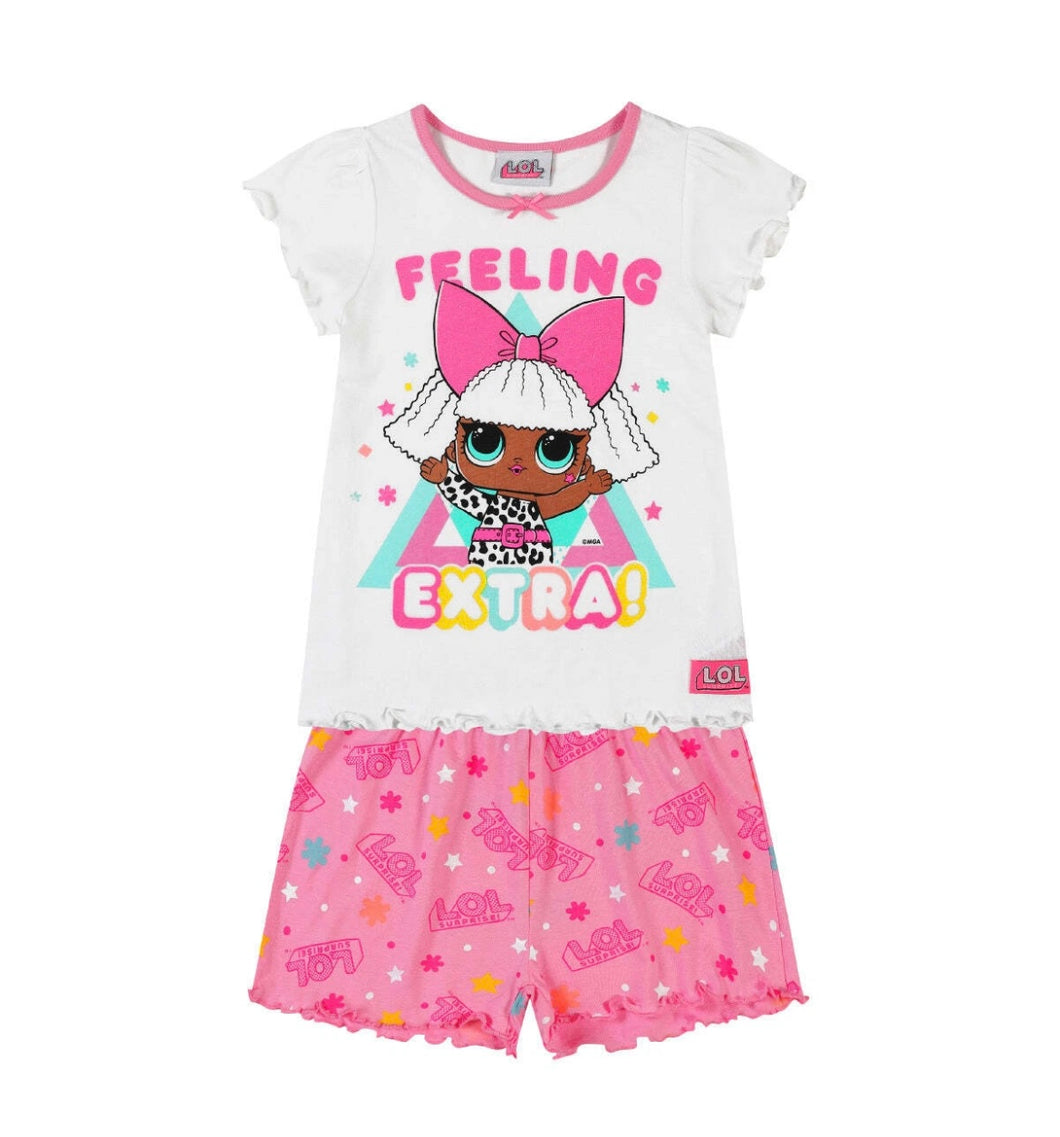 LOL short pyjamas- 7/8 years