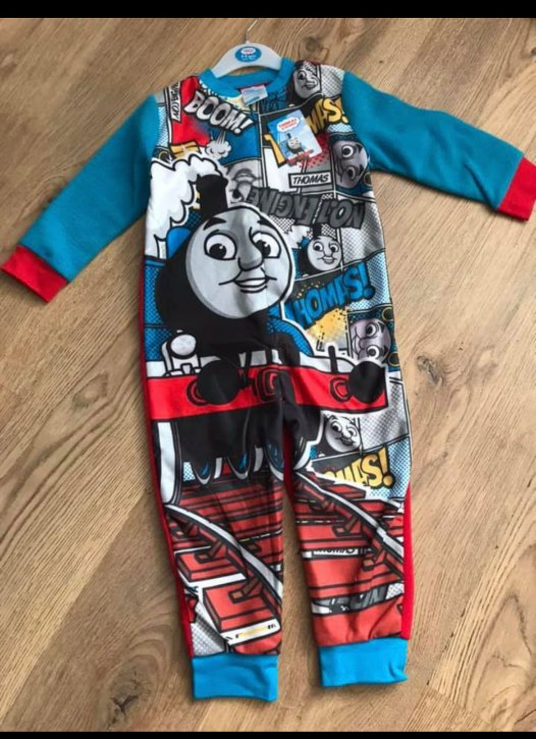 Thomas the tank engine onesie