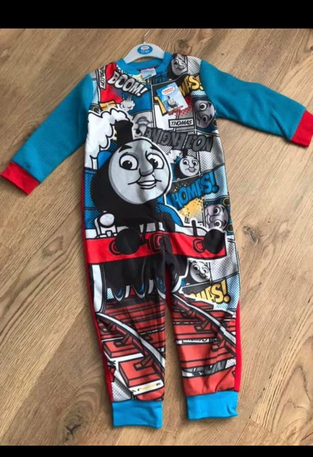 Thomas the tank engine onesie