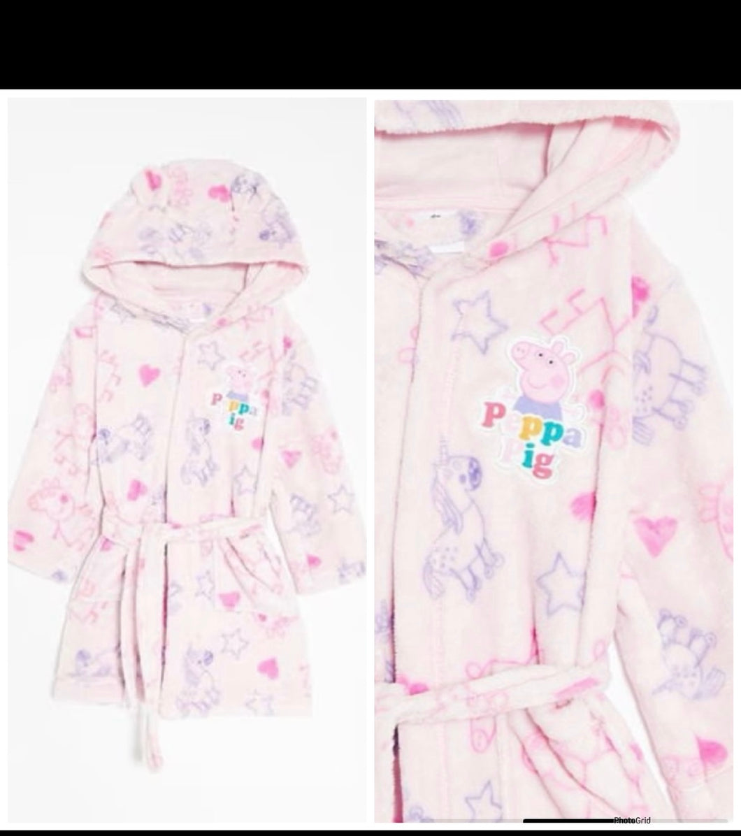 Peppa pig dressing gown