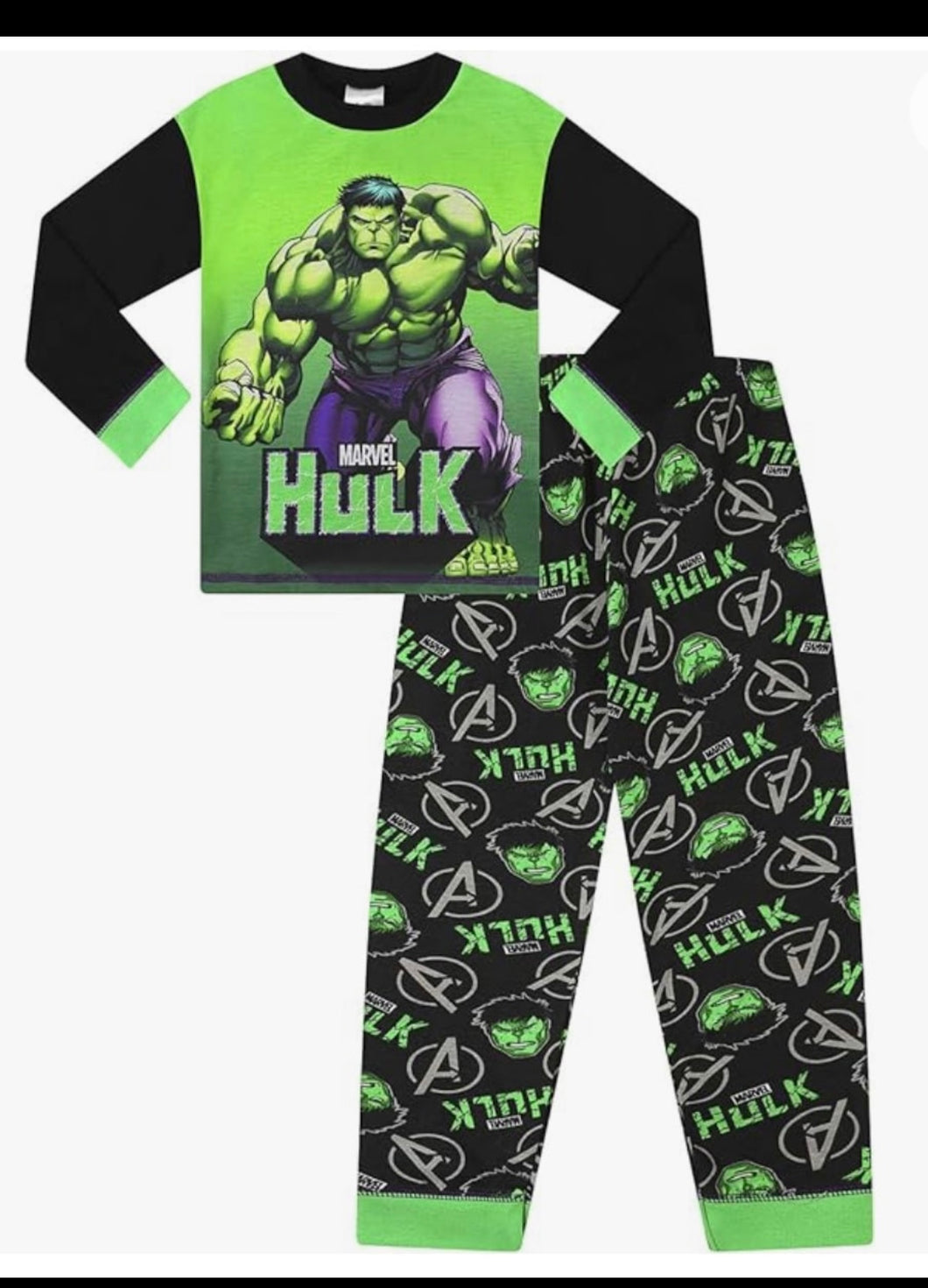 Hulk pyjamas- 3/4 years