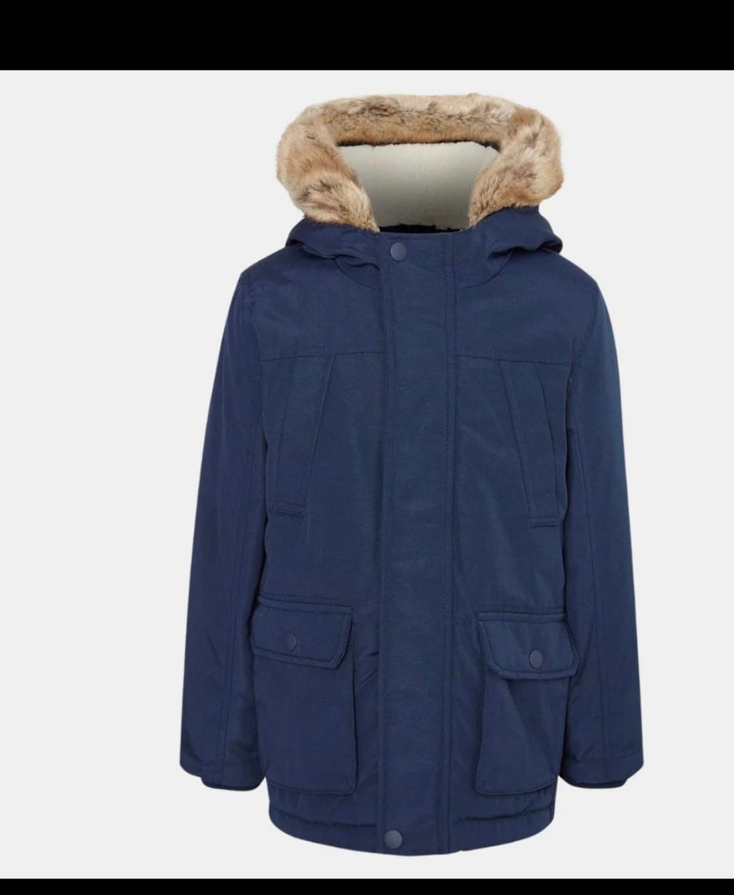 Navy parka - 5/6 years