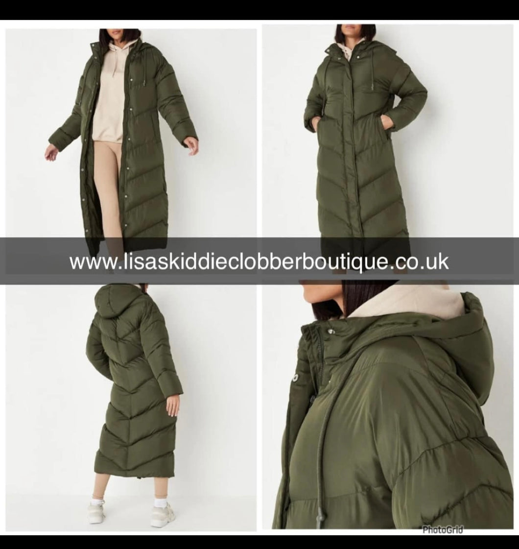 Misguided longline puffer coat Brand new- adults size 6