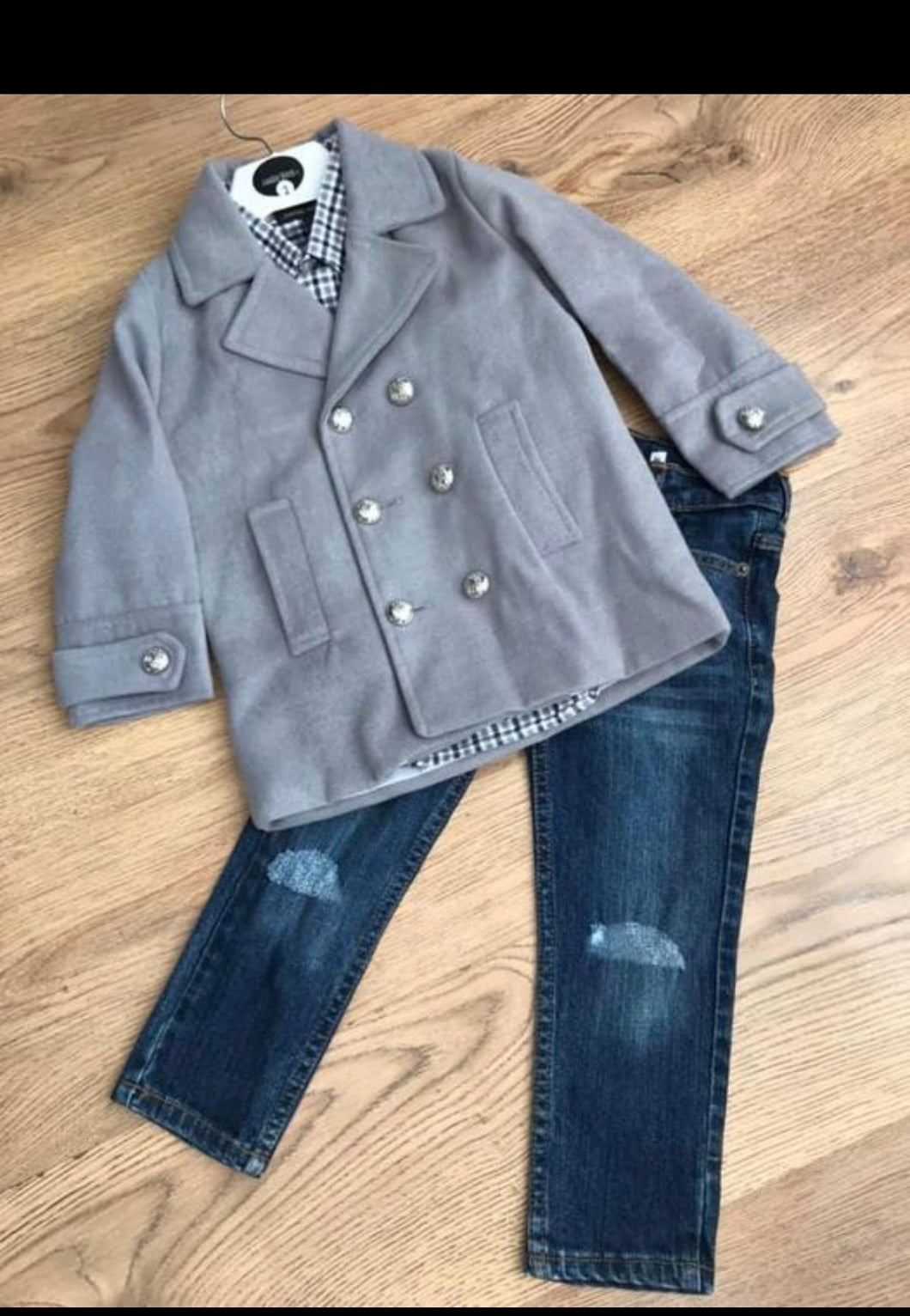 Jacket, jeans and shirt set