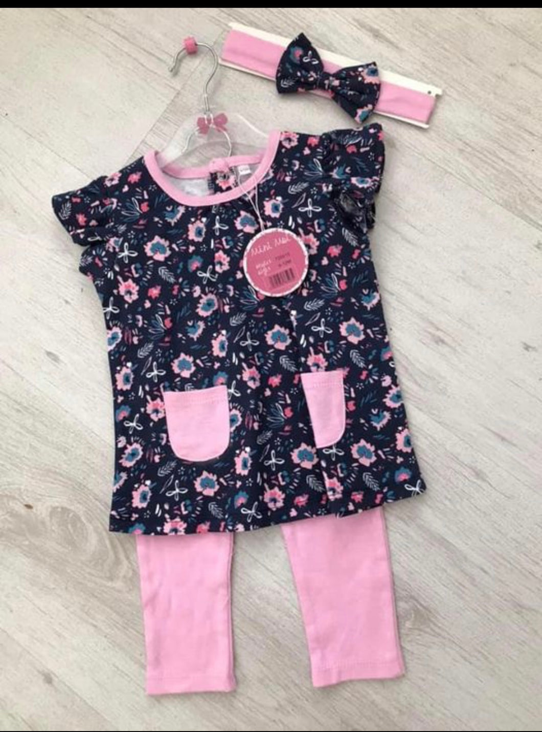 Baby girls 3pc set - 3/6 months