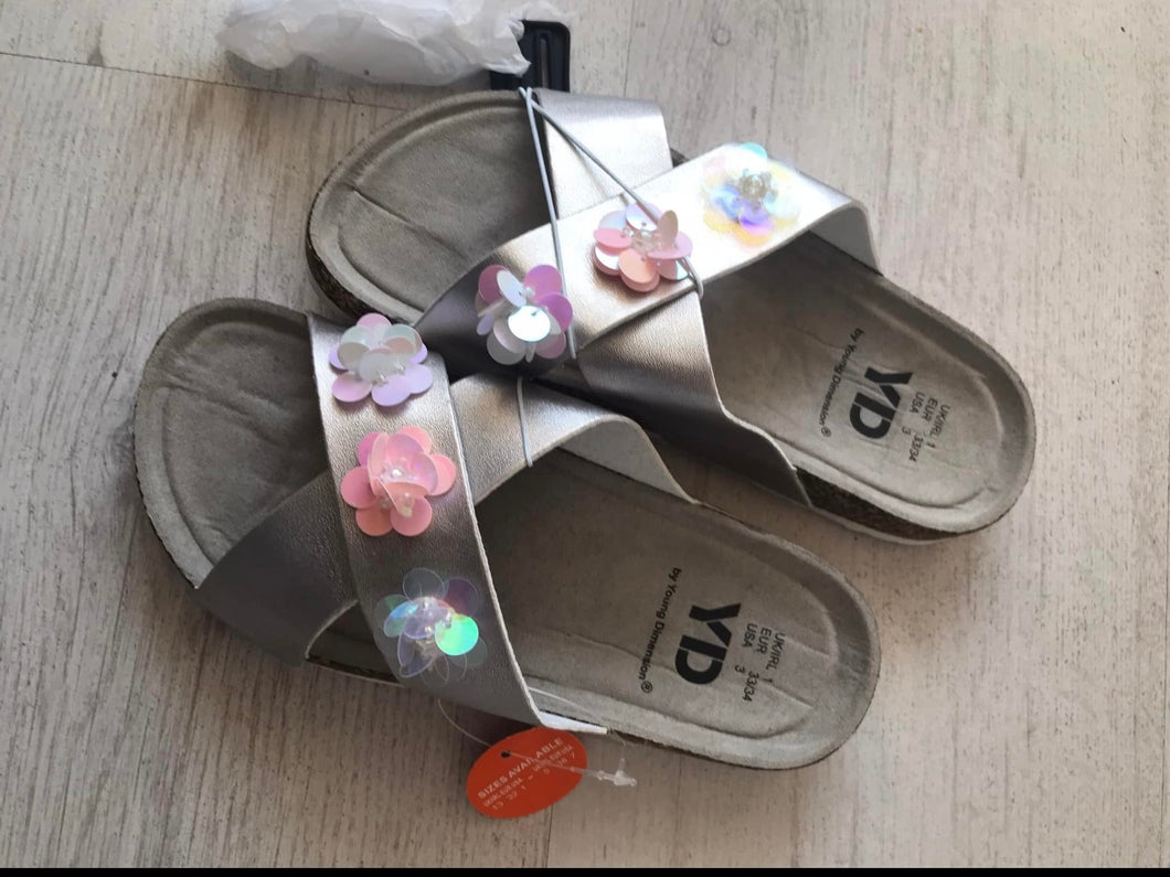 Silver sandals