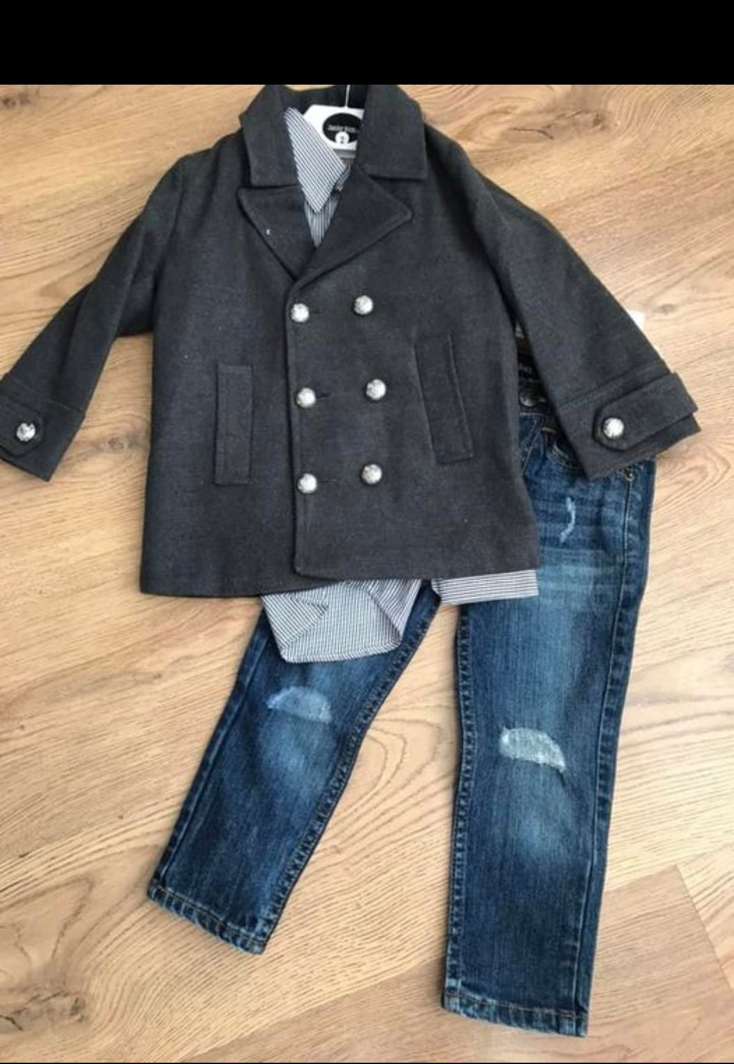 Jacket, jeans and shirt set