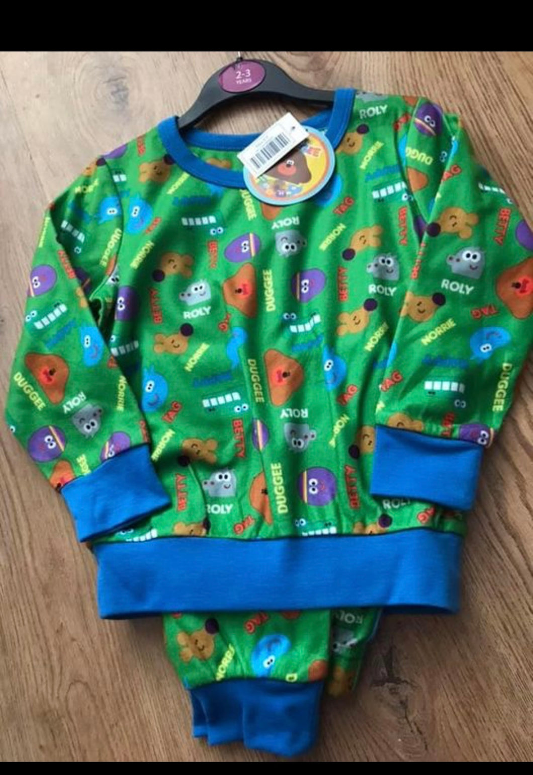 Hey duggee micro fleece pyjamas- 2/3 years