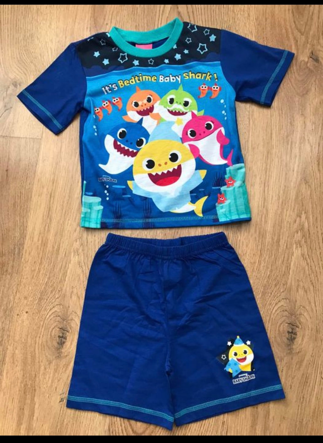 Baby shark short pyjamas- 18/24 months
