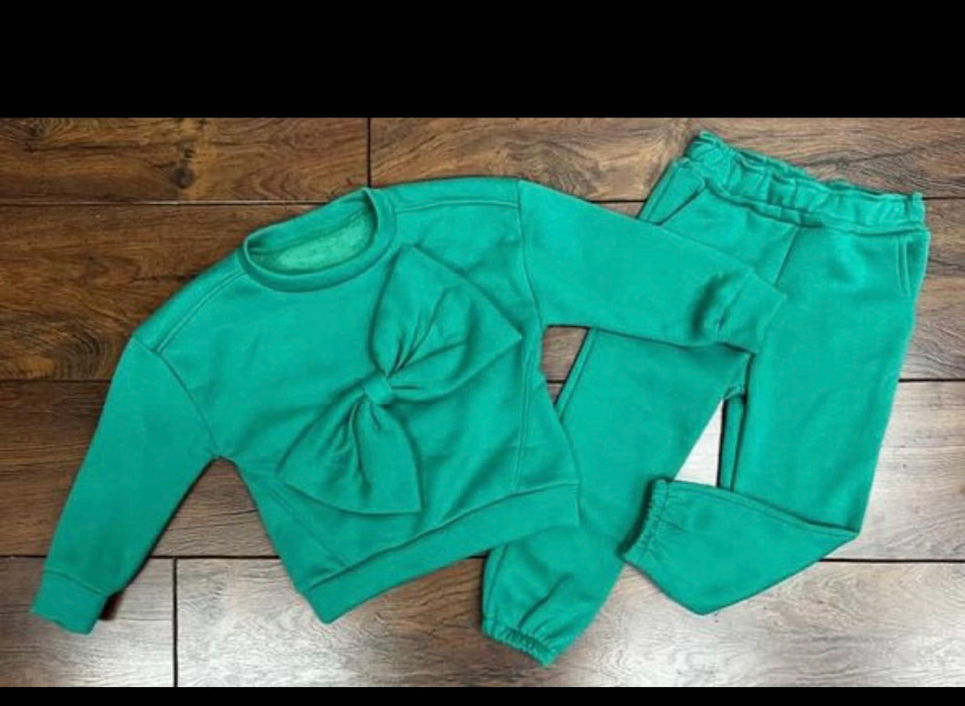 Amber jogger set - green