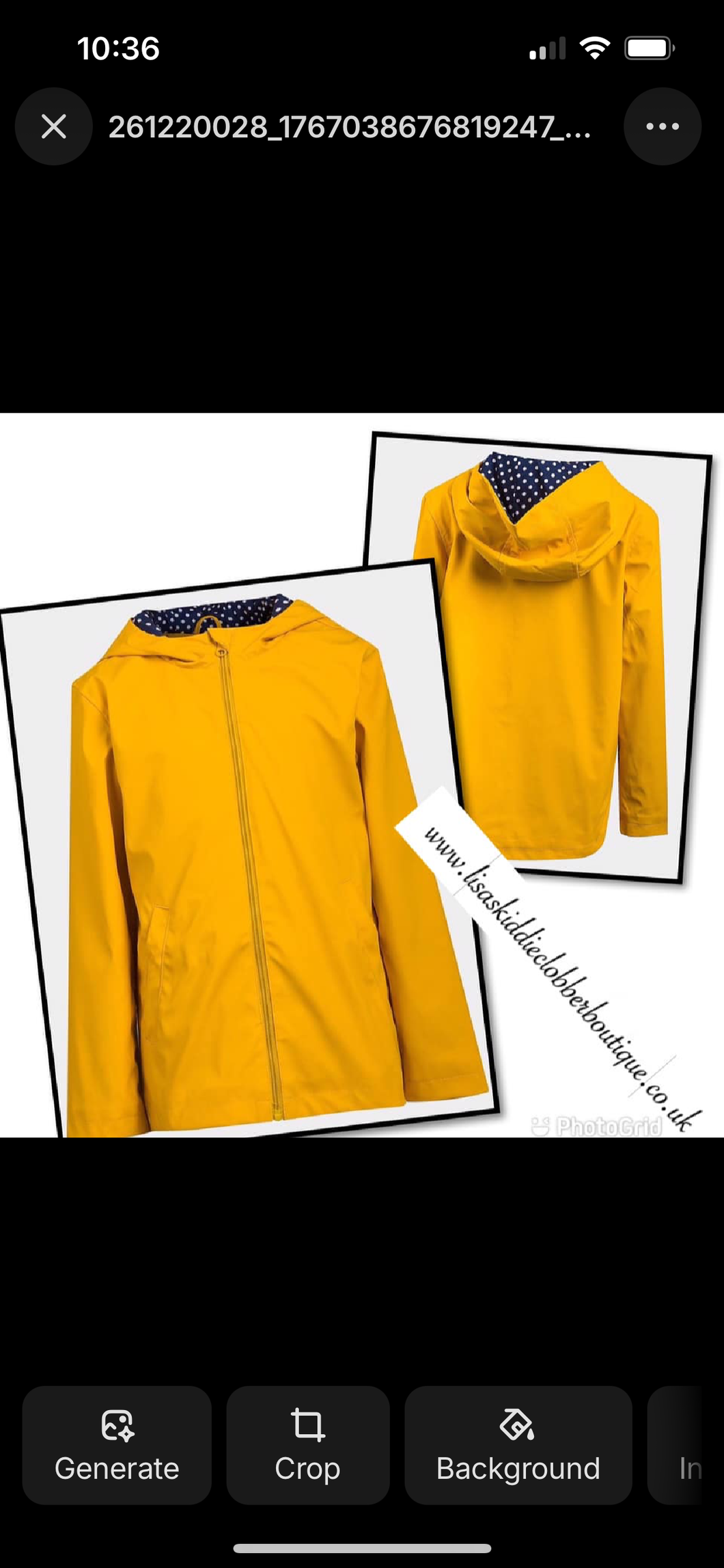 Yellow rain jacket