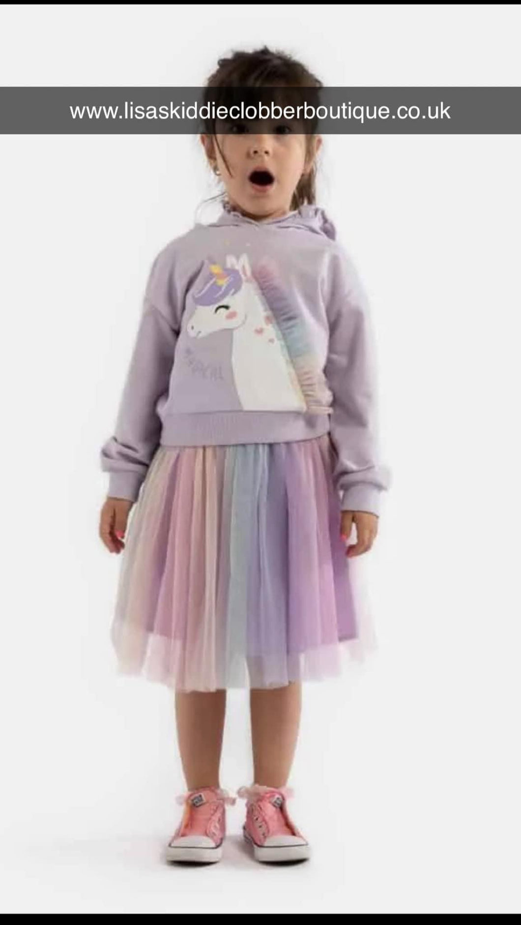 Unicorn jumper and skirt set - 5 years