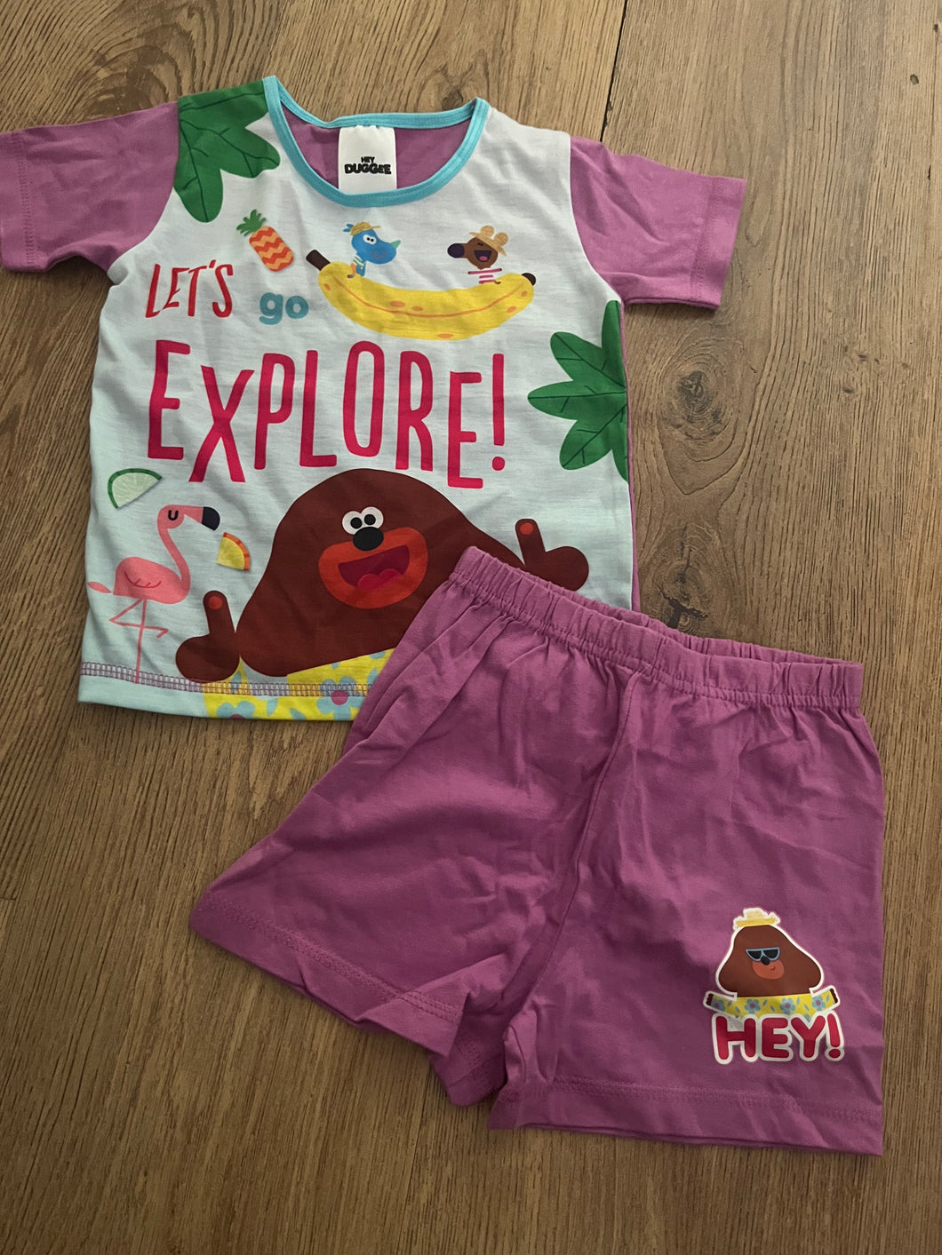 Hey duggee short pyjamas- 12/18 months