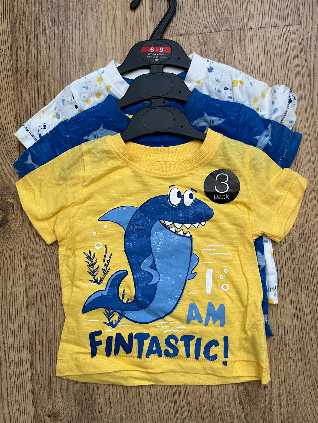 3 pack of t-shirts - 6/9 months