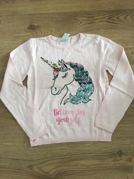 Unicorn sequin jumper