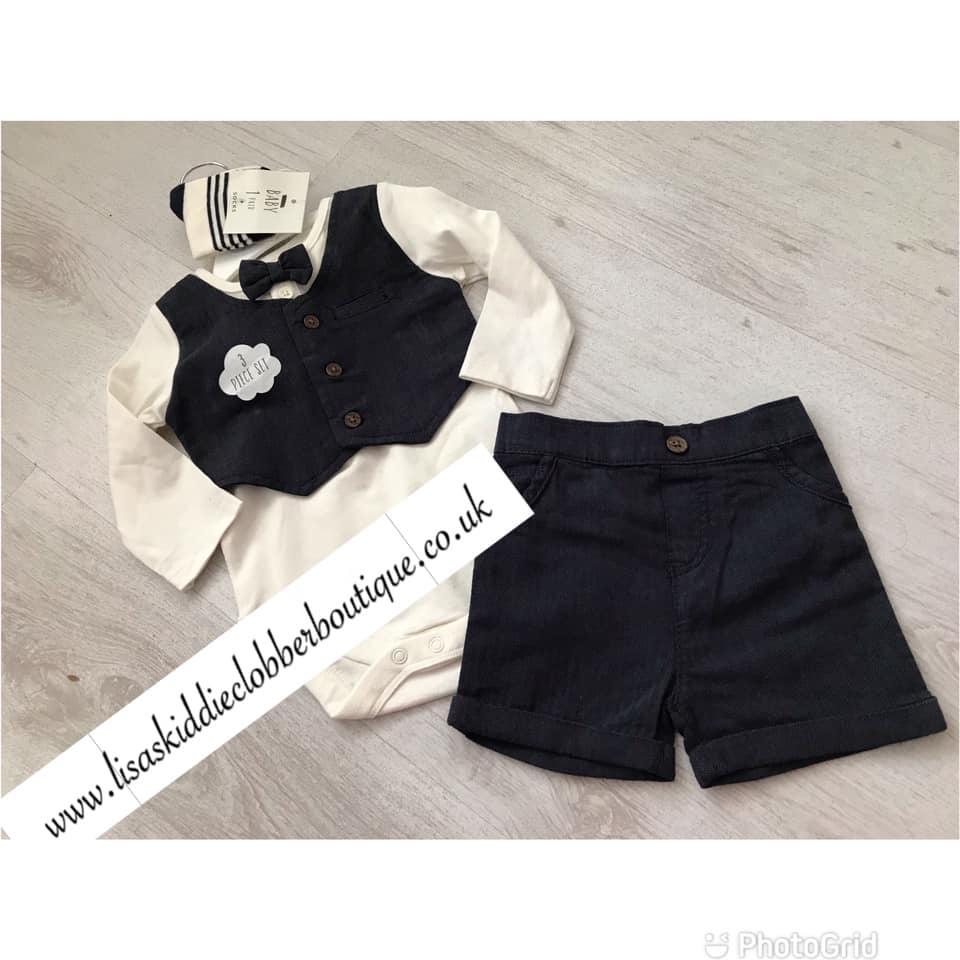 3pc navy smart set