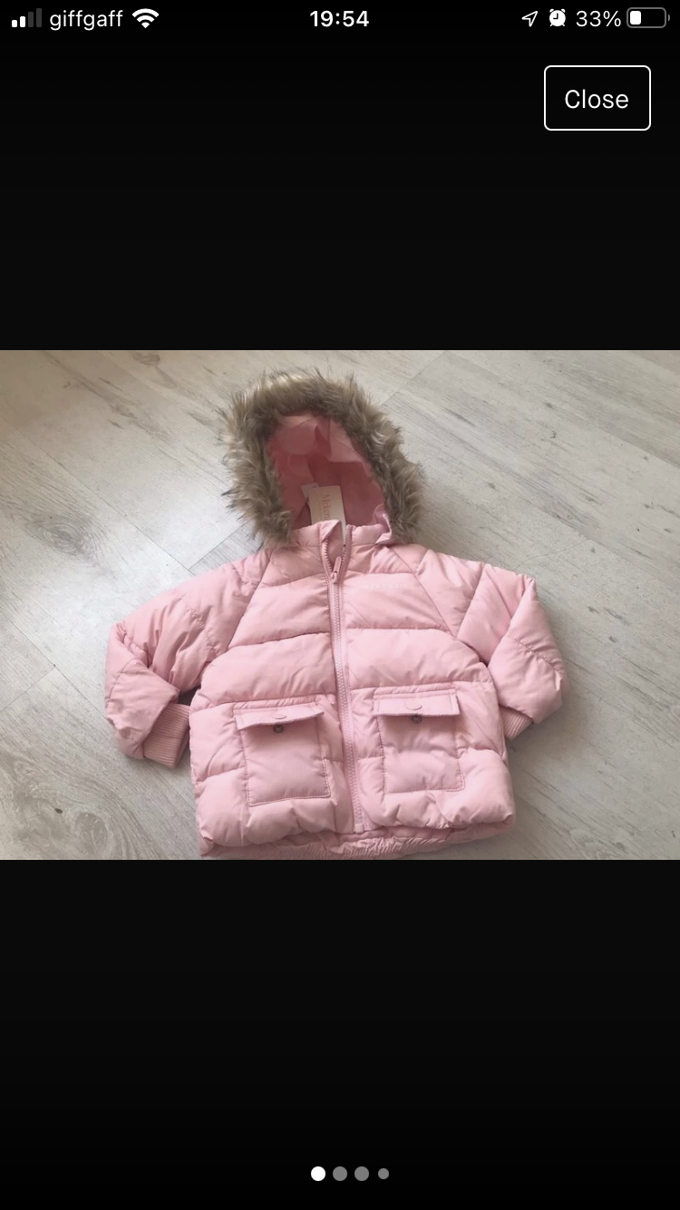 McKenzie padded coat - 12/18 months